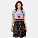 Search for pink and black aprons Mother