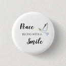 Recherche de paix colombe badges Typographie
