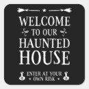 Search for haunted house stickers Halloween party