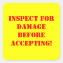 Search for damaged stickers Warning