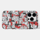 Recherche de rouge blanc noir iphone coques Motif