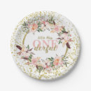Search for onederful plates Girl first birthday