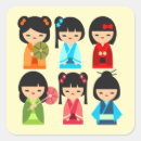 Search for kokeshi stickers Kawaii
