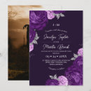 Search for purple black silver wedding invitations Glitter