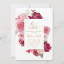 Recherche de rouge baby shower fille invitations Mother to be
