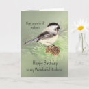 Search for chickadee birthday cards Black capped chickadee