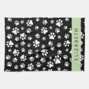 Search for dog paw tea towels Pattern of paws