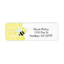 Search for bumble bee birthday return address labels Baby