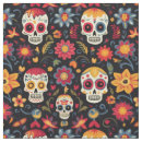 Search for day of the dead fabric Calavera