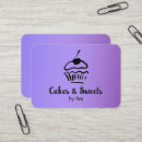 Search for homemade cake business cards Pastry chef