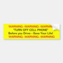 Search for turns bumper stickers Warning