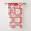 Search for gingham bath towels Red