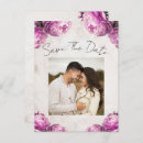Search for pink flower save the dates Country