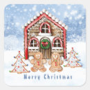 Search for candy house stickers Gingerbread man