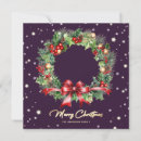 Search for holly wreath christmas cards Pine