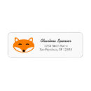 Search for red fox return address labels Baby shower