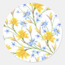Recherche de jaune bleu autocollants Floral