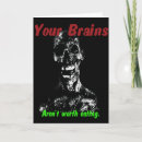 Search for zombie halloween cards Brains