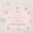 Search for snowflakes bridal shower invitations Typography