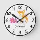 Search for woodland nursery clocks Deer