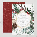 Search for red berries wedding invitations Typography