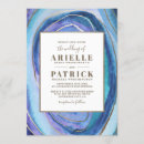 Search for gemstone wedding invitations Geode