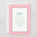 Search for pink and green wedding invitations Typography
