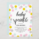 Search for confetti baby sprinkle invitations Gender neutral