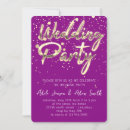 Search for purple ombre wedding invitations Gold