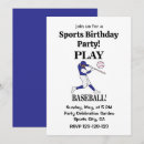 Search for baseball player birthday invitations Party