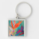 Search for tropical flower keychains Bird of paradise