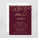 Search for burgundy and gold birthday invitations Script