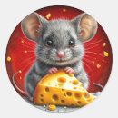 Search for mouse with cheese stickers Rodent