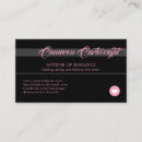 Recherche de coeur romantique cartes visite Pour elle