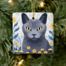 Search for russian blue cat ornaments Nebelung