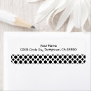 Search for black polka dot return address labels Dots