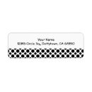 Search for black polka dot return address labels Simple