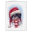 Recherche de shih tzu christmas vœux cartes Animal
