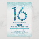 Search for jewel birthday invitations Glitter