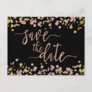Search for confetti save the dates Black and gold