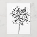 Recherche de fleurs noires et blanches cartes postales Botanique