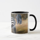Search for black and white zebra stripes mugs African animal