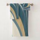 Search for teal and gold bath towels Abstract