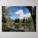 Recherche de banc parc posters Étang