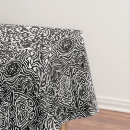 Search for black and white abstract tablecloths Stylish