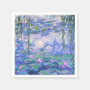 Recherche de monet serviettes Nénuphars