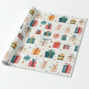 Search for vintage christmas wrapping paper Winter holiday
