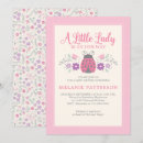Search for ladybug baby shower invitations Little lady