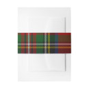 Search for christmas invitation belly bands Red and green