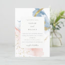 Search for brush wedding invitations Gold glitter